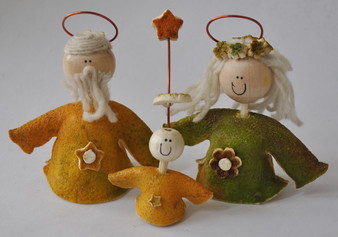 Novelty Ornaments - Orange Peel Nativity Set