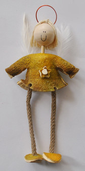 Novelty Ornaments - Orange Peel Wisdom Angel