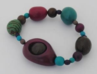 Natures Graffiti Circles in Circles Bracelet - Winter Cool