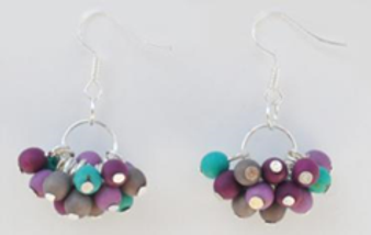 Chirilla Cluster Earrings -  Winter Cool
