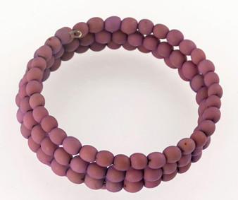 Chirilla Seed Bracelet on Memory Wire - Lavender