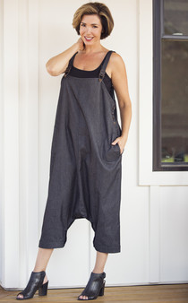 Denim Jumpsuit - Black